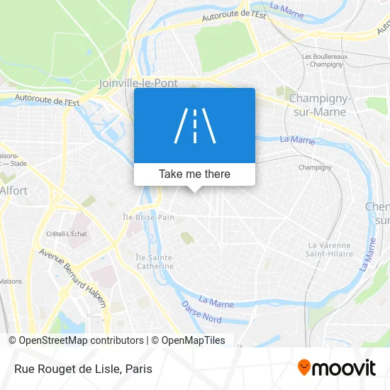 Rue Rouget de Lisle map