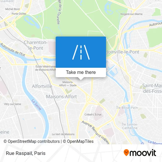 Rue Raspail map