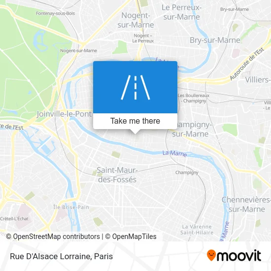 Rue D'Alsace Lorraine map