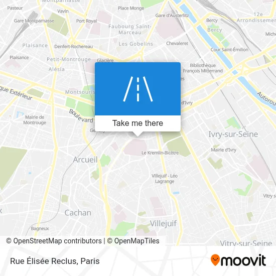 Rue Élisée Reclus map