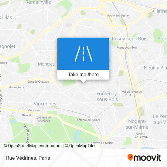 Rue Védrines map