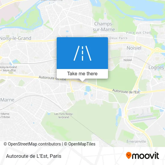 Autoroute de L’Est map