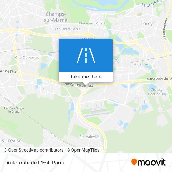 Autoroute de L’Est map