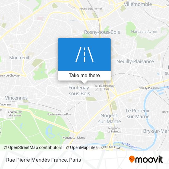 Rue Pierre Mendès France map