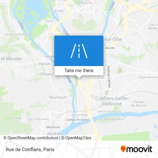 Rue de Conflans map