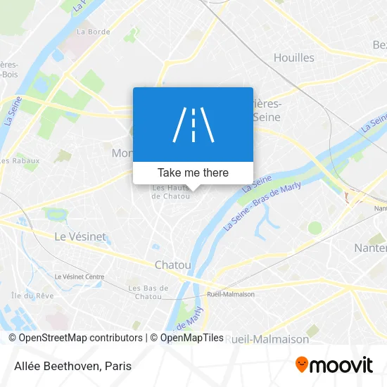Mapa Allée Beethoven