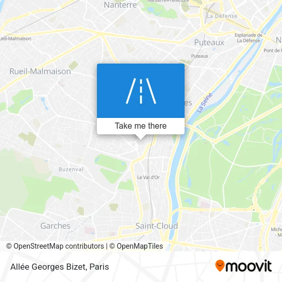 Allée Georges Bizet map