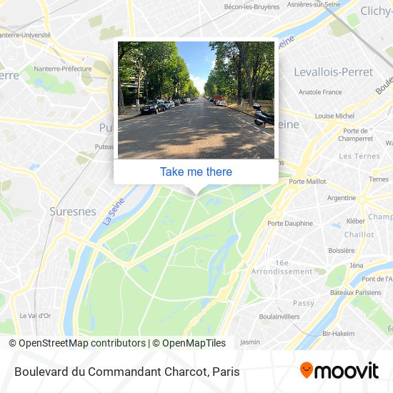 Mapa Boulevard du Commandant Charcot