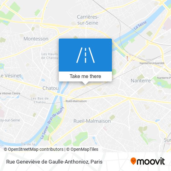 Mapa Rue Geneviève de Gaulle-Anthonioz