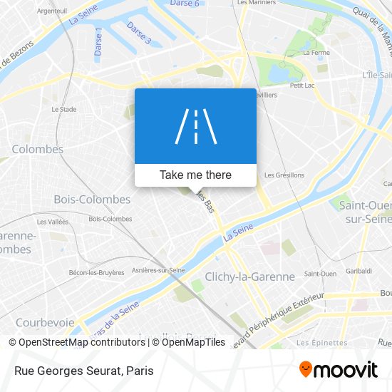 Mapa Rue Georges Seurat