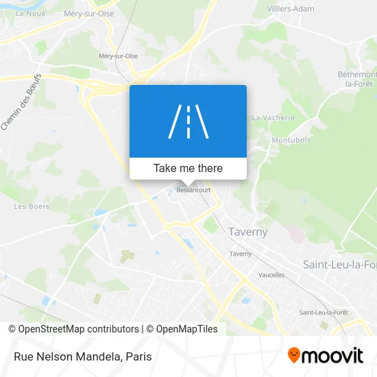 Rue Nelson Mandela map