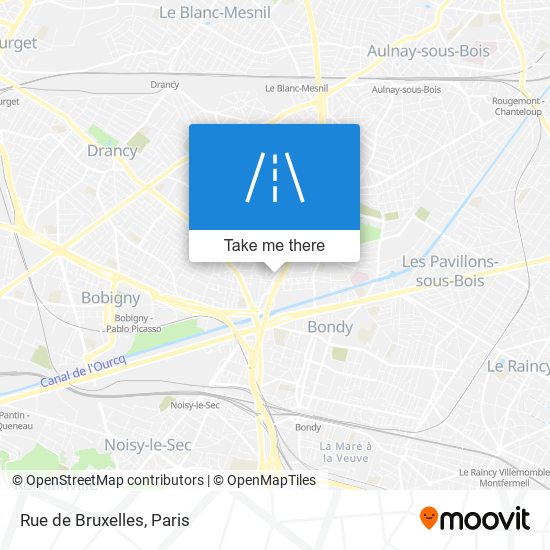 Mapa Rue de Bruxelles