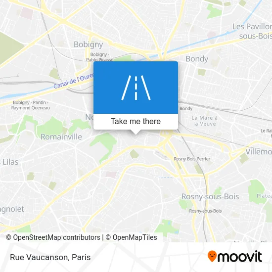 Rue Vaucanson map