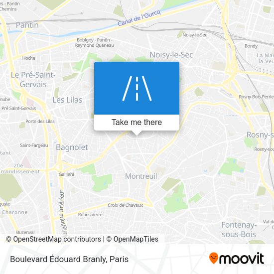 Boulevard Édouard Branly map