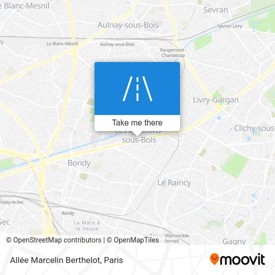 Allée Marcelin Berthelot map