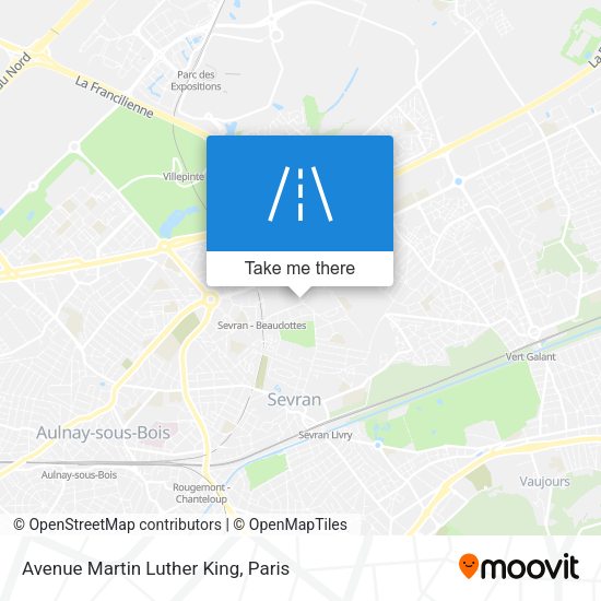 Avenue Martin Luther King map