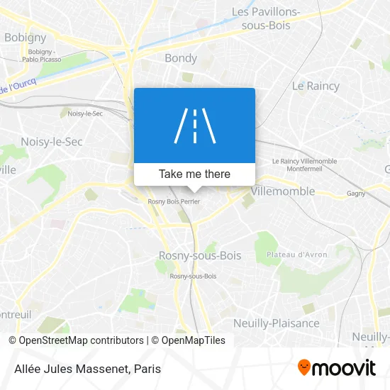 Allée Jules Massenet map