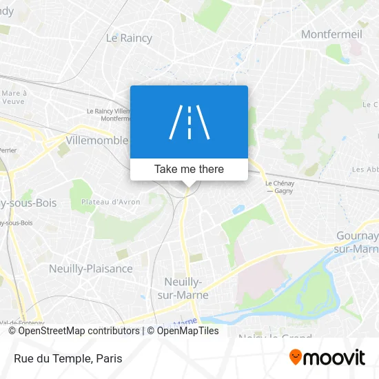Mapa Rue du Temple