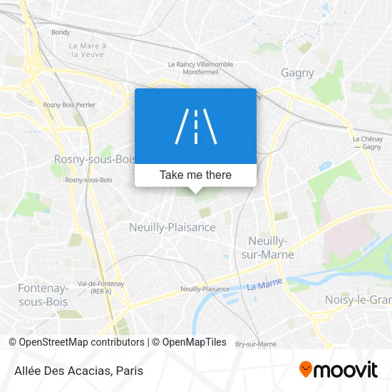 Mapa Allée Des Acacias