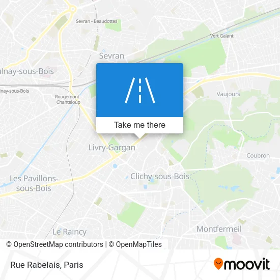 Rue Rabelais map