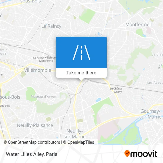 ¿Cómo llegar a Allée Des Nénuphars, Gagny en autobús, metro o RER?