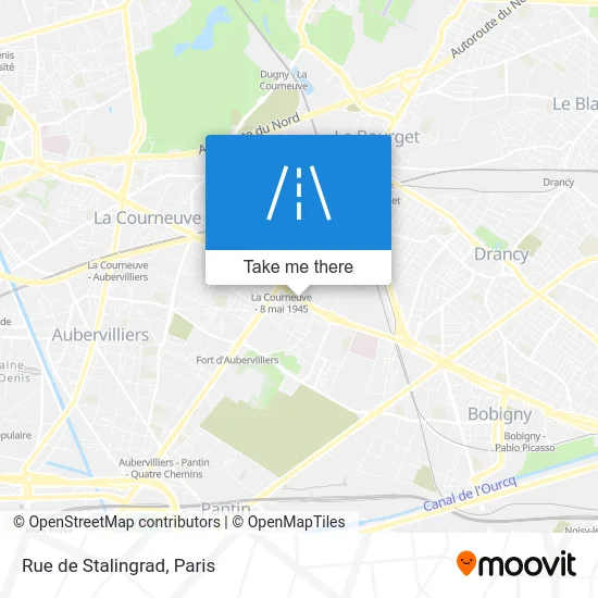 Rue de Stalingrad map