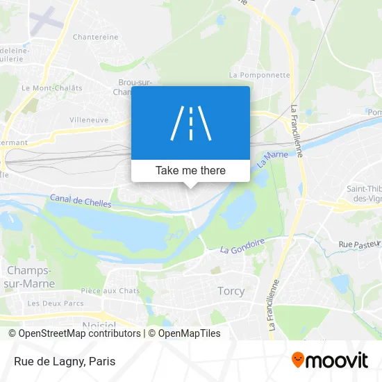 Rue de Lagny map