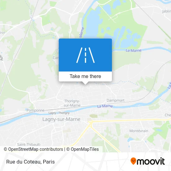 Rue du Coteau map