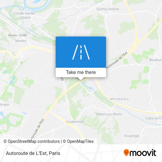 Autoroute de L’Est map