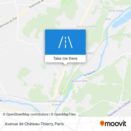 Avenue de Château-Thierry map