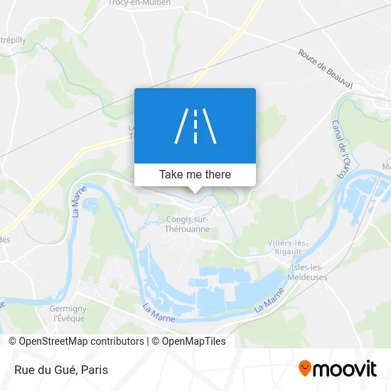 Rue du Gué map