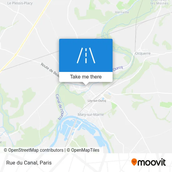Rue du Canal map