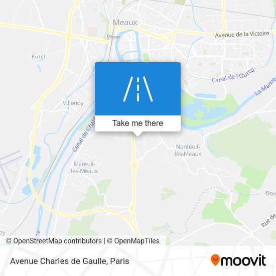 Avenue Charles de Gaulle map