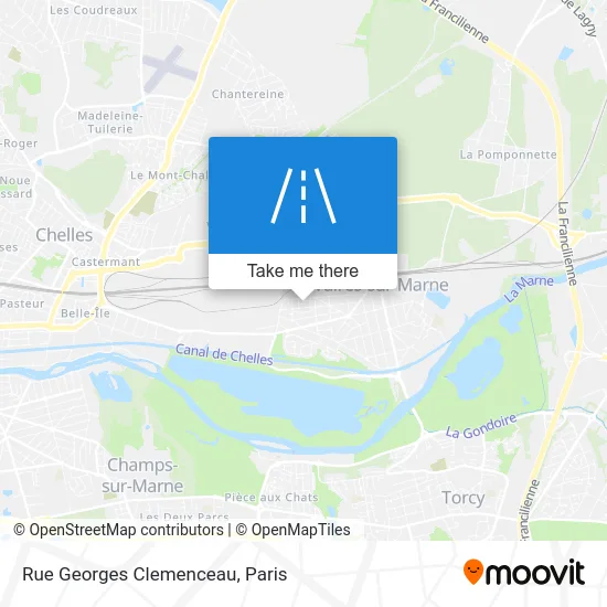 Rue Georges Clemenceau map