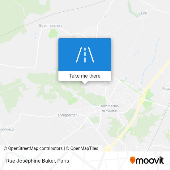 Rue Joséphine Baker map