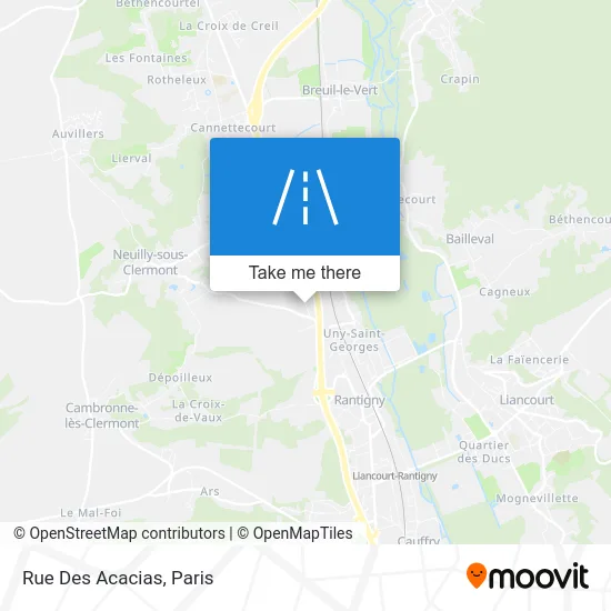 Rue Des Acacias map