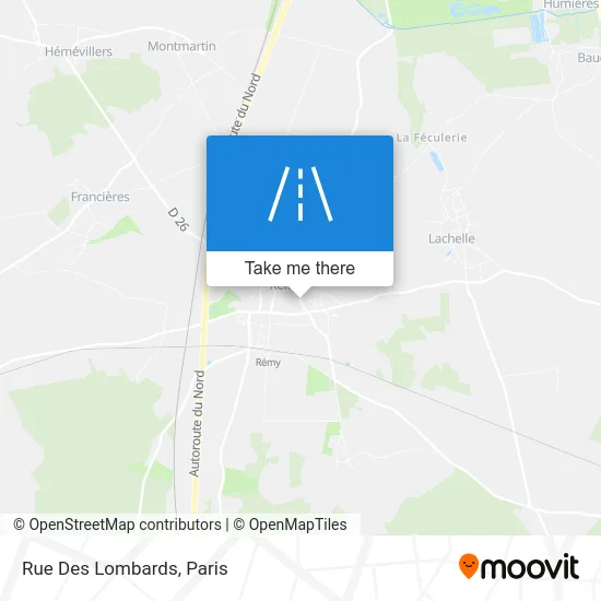 Rue Des Lombards map