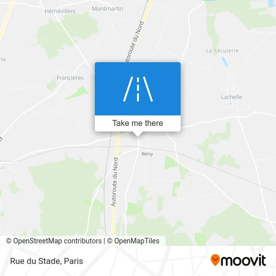 Mapa Rue du Stade