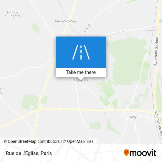 Rue de L'Église map