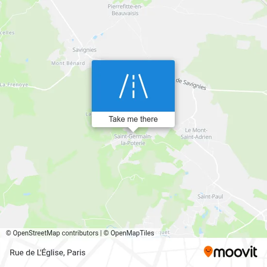 Rue de L'Église map