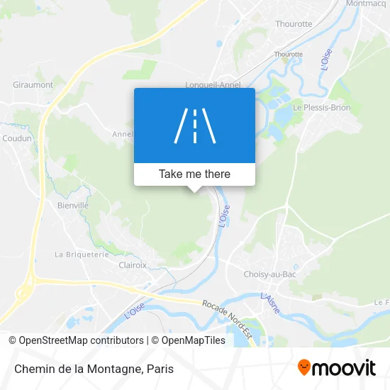Chemin de la Montagne map