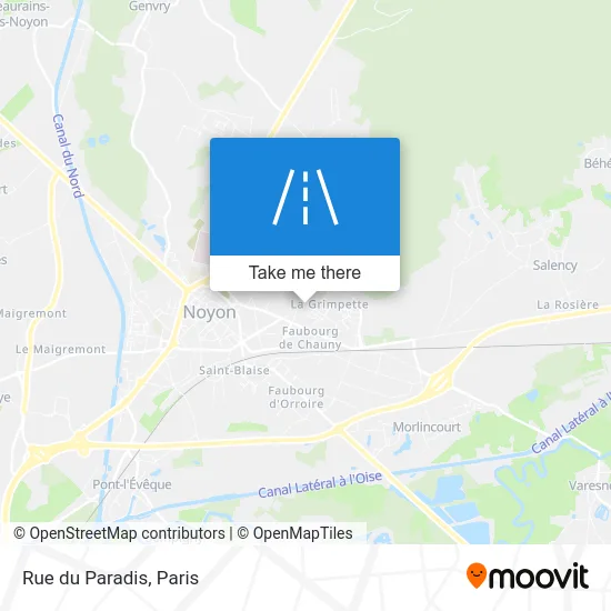 Rue du Paradis map