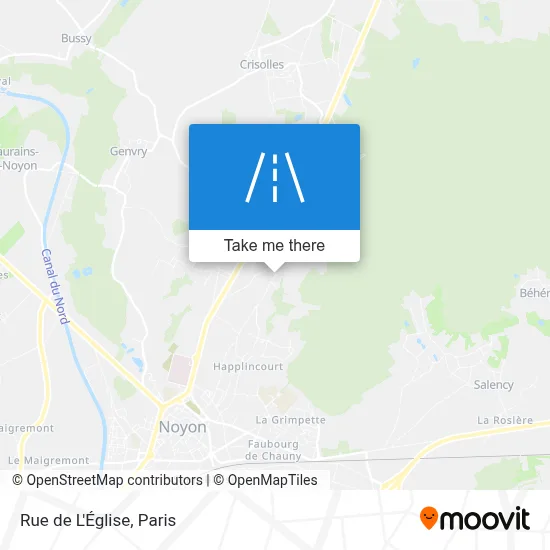 Rue de L'Église map