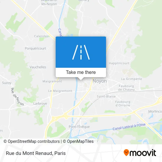 Rue du Mont Renaud map