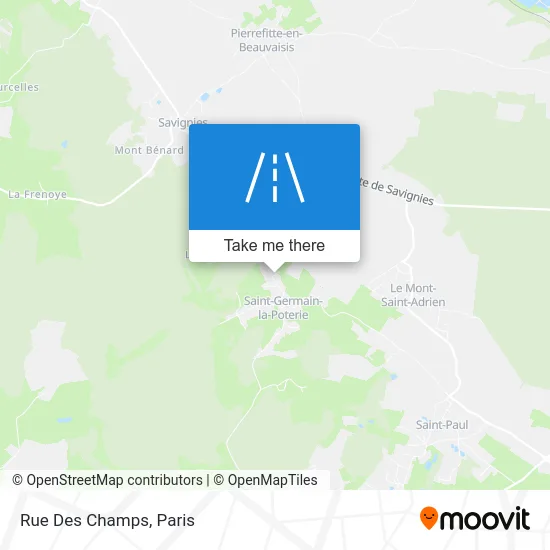 Rue Des Champs map