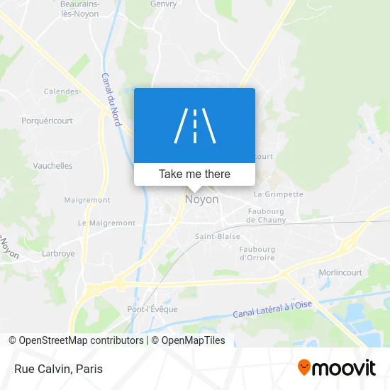 Mapa Rue Calvin