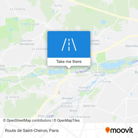 Route de Saint-Chéron map
