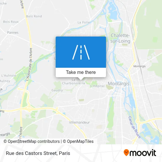 Rue Des Castors map