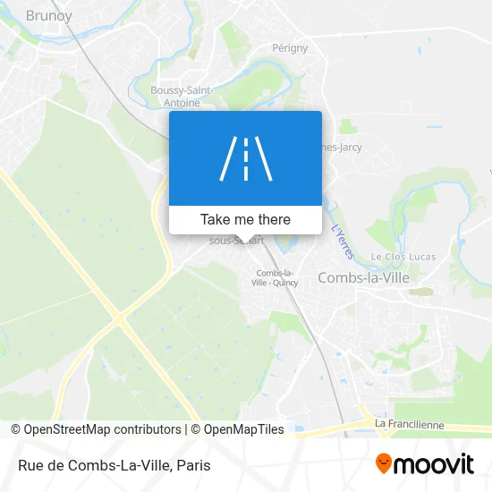Rue de Combs-La-Ville map