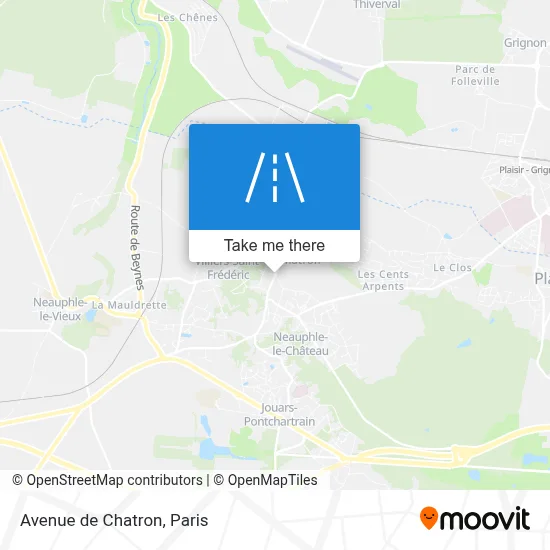 Avenue de Chatron map